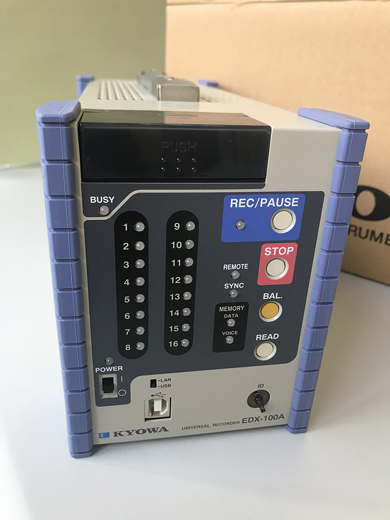 江蘇航運職業技術學院 共和KYOWA EDX-100A動態應變采集儀交貨